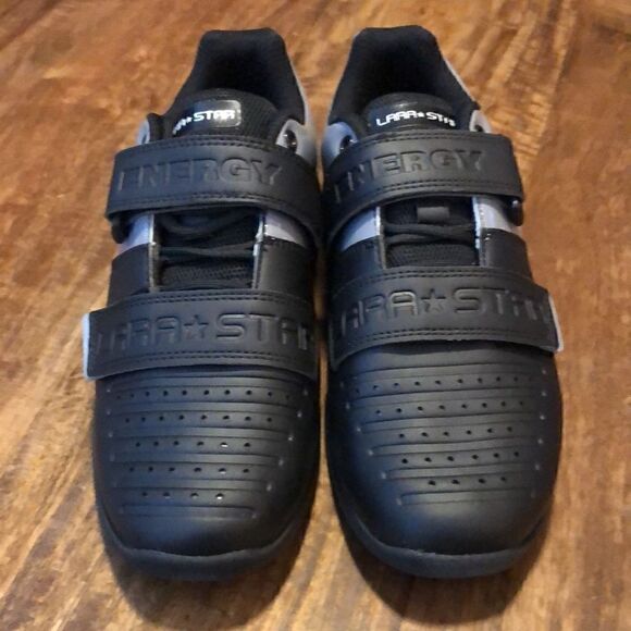 Lara Star Hook Loop Professional Male Powerlifting Shoes size 7 BLACK main image 11